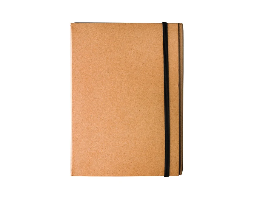 Beżowy zestaw piśmienniczy Sustain z logo w etui eko