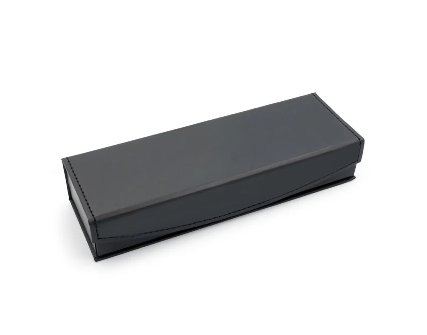 Czarny metalowy zestaw piśmienniczy Mauro Conti z logo