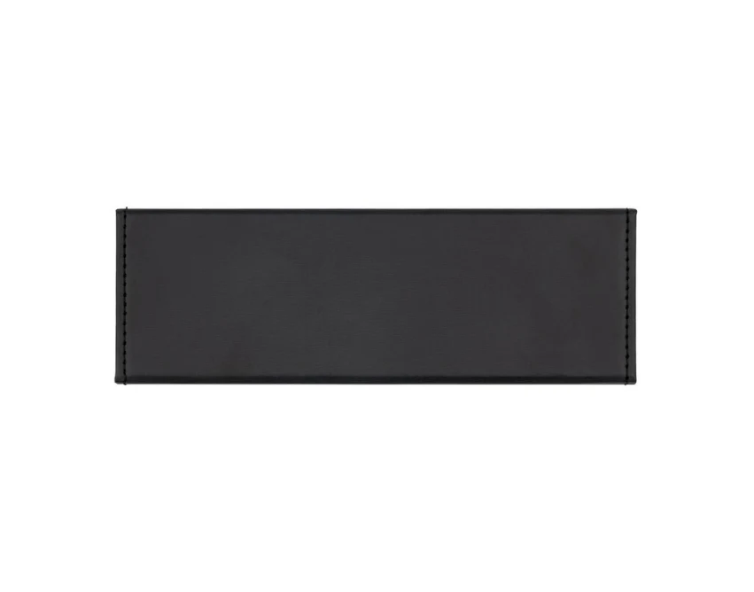 Czarny metalowy zestaw piśmienniczy Mauro Conti z logo