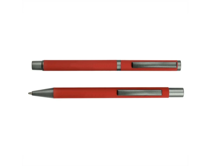 Czerwony zestaw piśmienniczy Elliot z grawerem – prezent