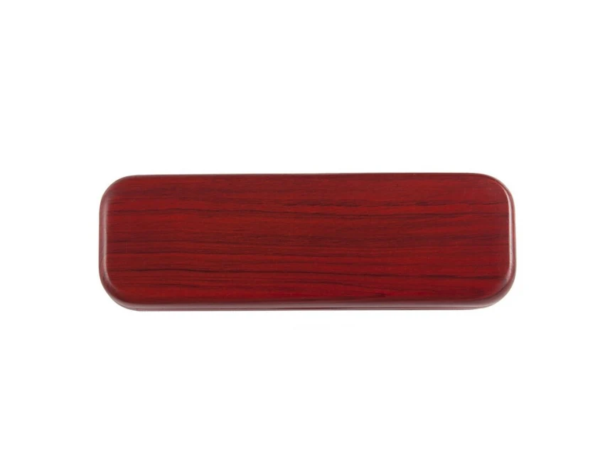 Mahoniowy zestaw piśmienniczy z grawerem: długopis i ołówek