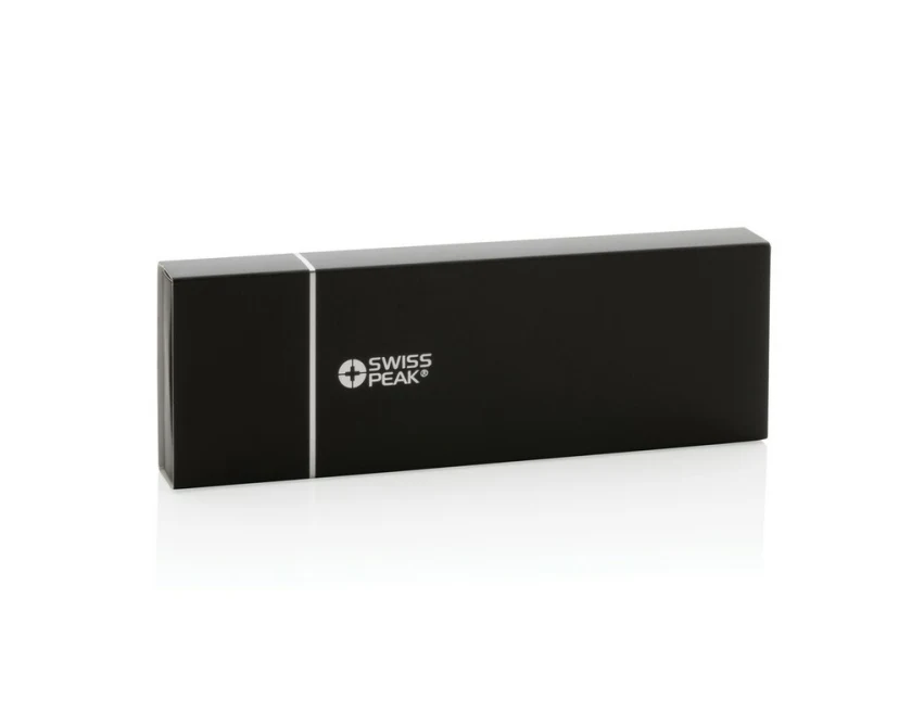 Swiss Peak czarny zestaw piśmienniczy długopis i pióro kulkowe