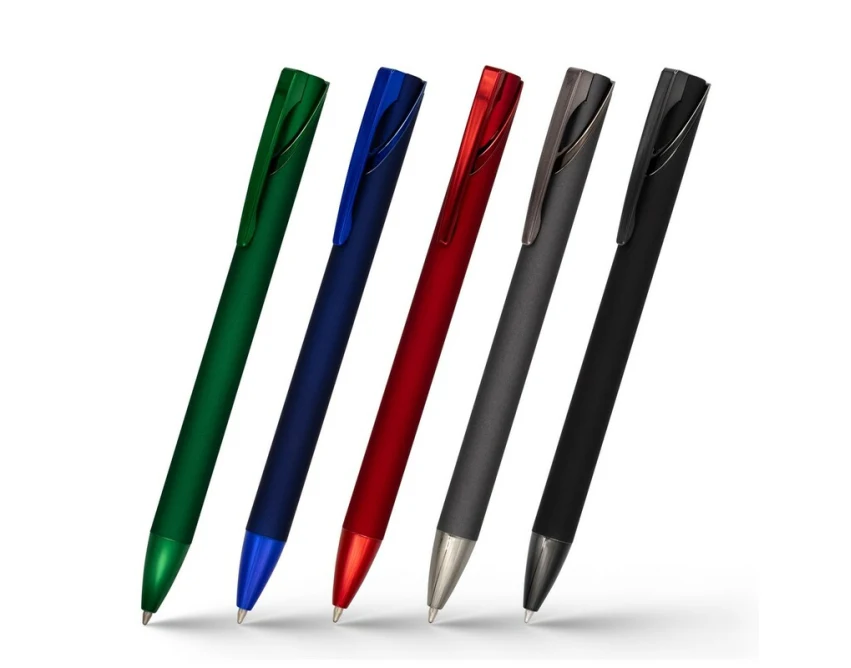 Zielony długopis Joziah z lustrzanym grawerem w etui