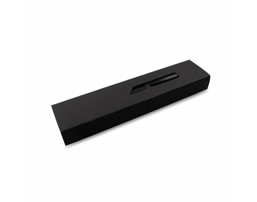 Czarny długopis Joziah z logo w etui – lustrzany grawer