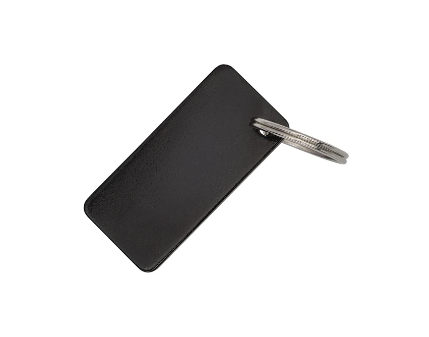 Czarny zestaw piśmienniczy z grawerem – długopis i brelok