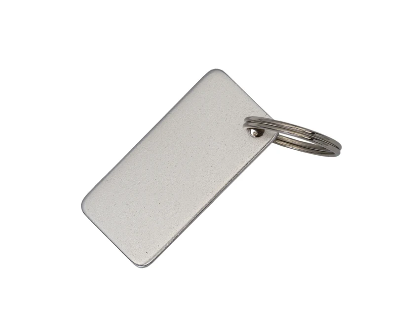 Srebrny zestaw: długopis i brelok z logo w eco boxie