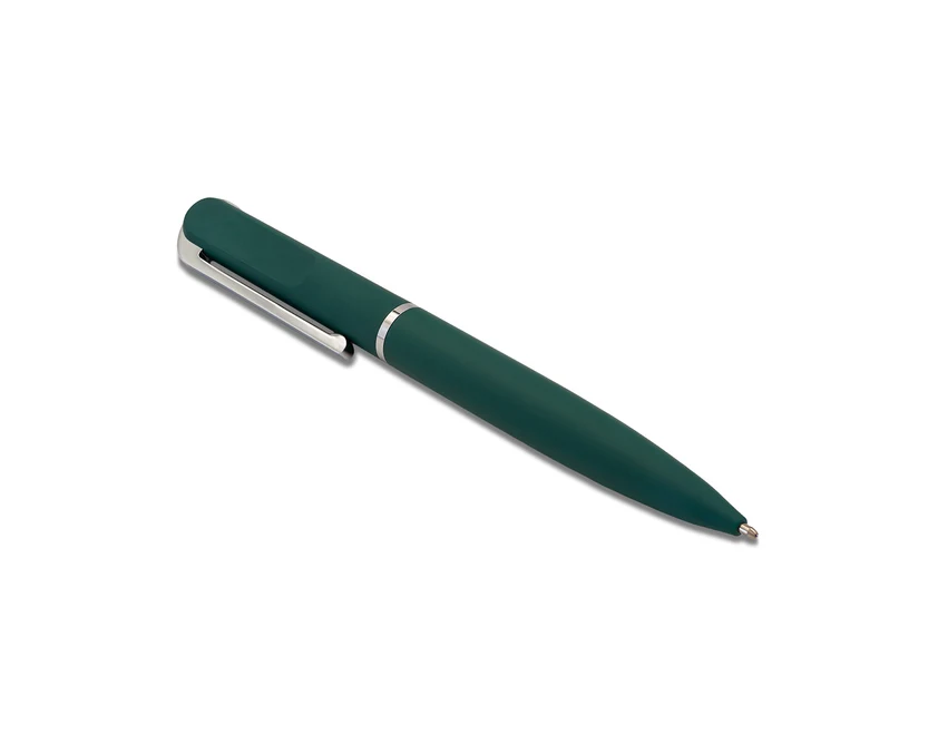 Długopis reklamowy Saba ciemnozielony w etui z grawerem