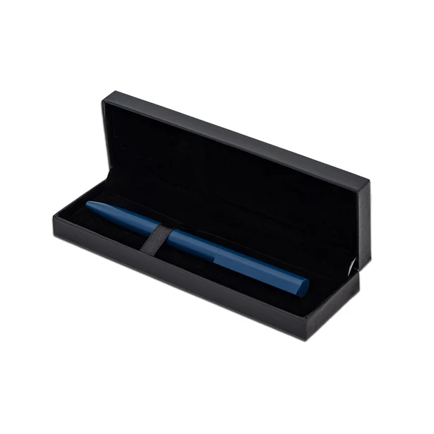 Długopis Avija granatowy w aksamitnym etui z logo