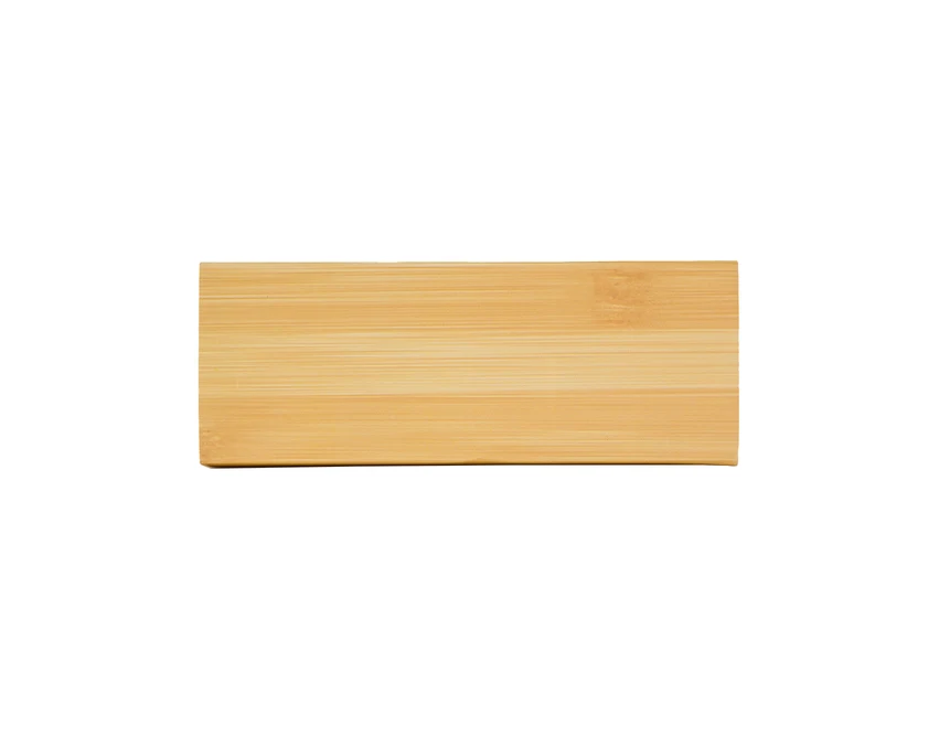 Bambusowy zestaw: długopis i latarka, beżowy z logo