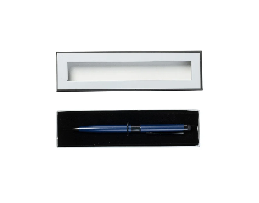Długopis Tondela granatowy w etui z rysikiem i grawerem