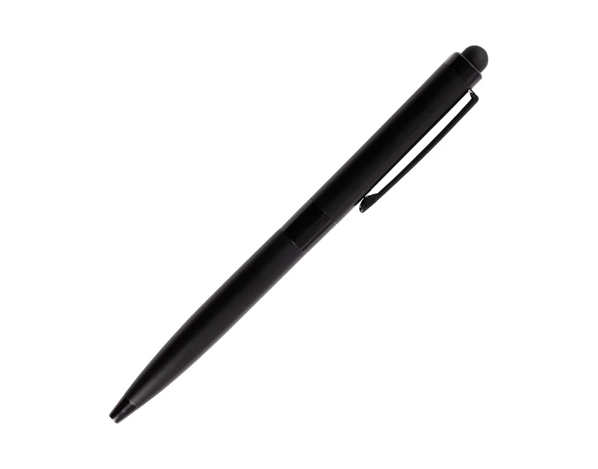 Czarny długopis Tondela metalowy ze stylusem w etui