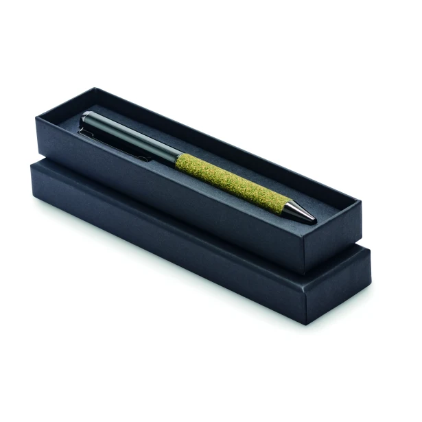 Chippewa – zielony metalowy długopis eco z logo w etui