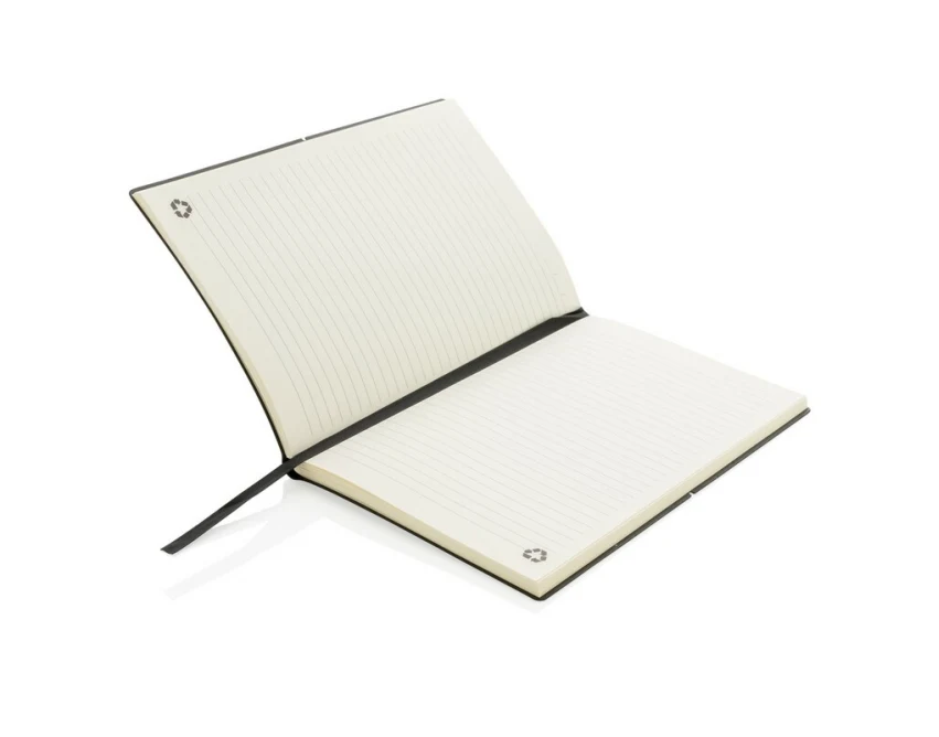 Notes skórzany A5 szary z recyklingu z grawerem logo