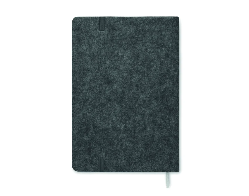 Notatnik korkowy A5 RPET kamienny szary z logo 160 stron