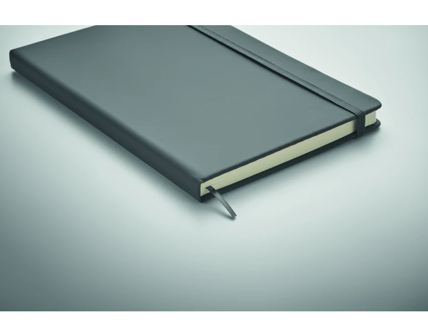 Arconot notes A5 z logo stone grey z gumką