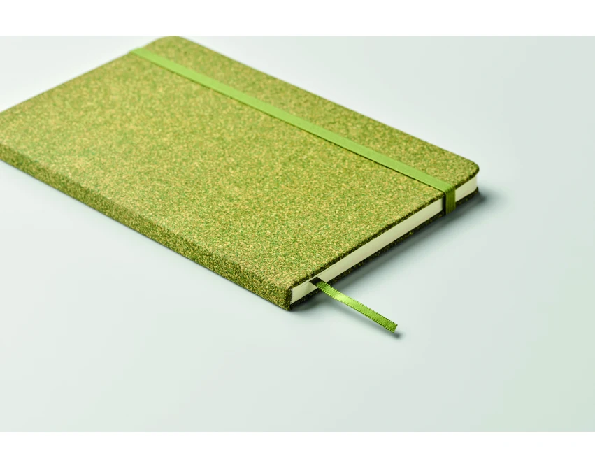 Ekologiczny notes A5 Chippewa z korka i fusów, zielony