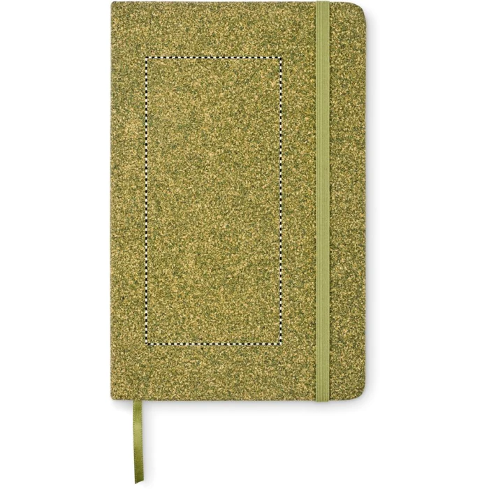 Schemat znakowania dla Grawerowanie laserowe - L4 na gadżecie: Ekologiczny notes A5 Chippewa z korka i fusów, zielony