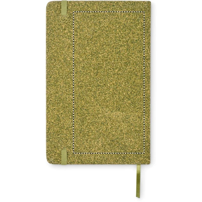 Schemat znakowania dla Transfer sitodruk - T1 na gadżecie: Ekologiczny notes A5 Chippewa z korka i fusów, zielony