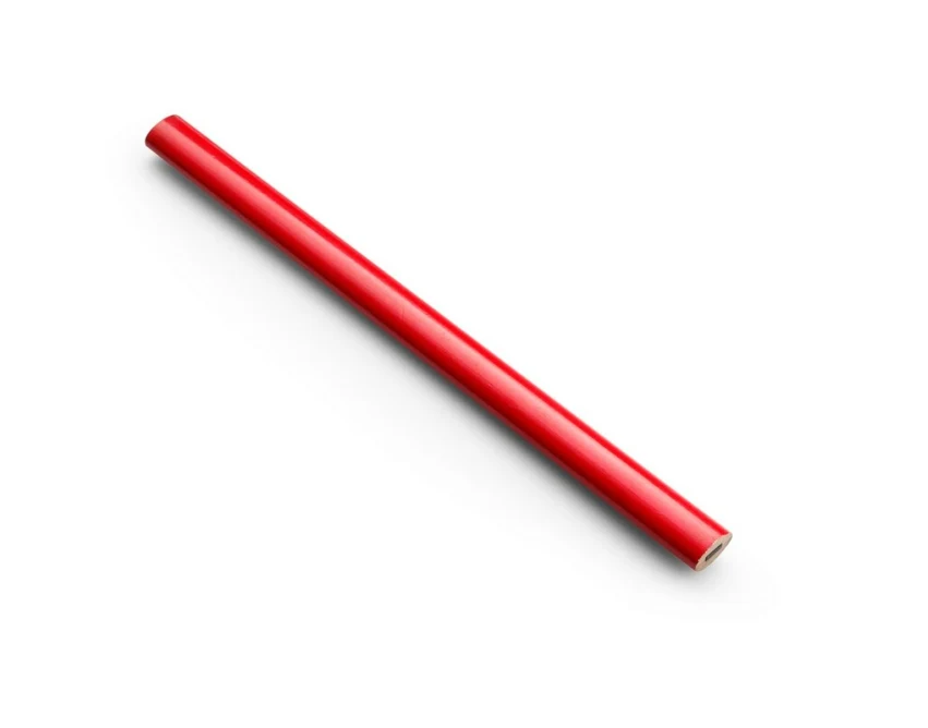 Czerwony ołówek stolarski z logo – gadżet firmowy