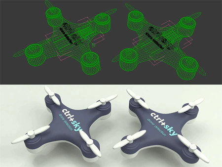Projekt pendrive w kształcie drona