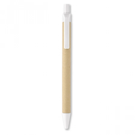 Długopis z biodegradowalnej kukurydzy, biały