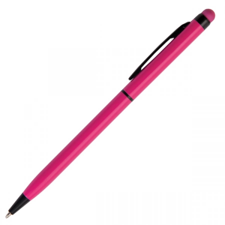 Długopis dotykowy z grawerem, Touch Top, różowy 