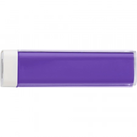Plastikowy power bank z baterią 2200mAh dobry wybór do nadruku kolorowego logo - fioletowy