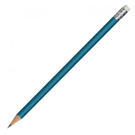 Reklamowy ołówek drewniany, niebieski 