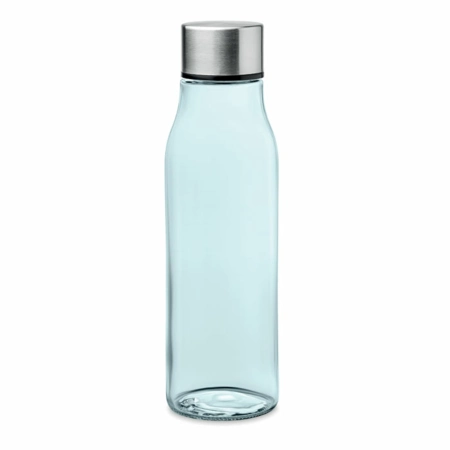 Szklana butelka 500 ml Venice, przeźroczysta niebieska