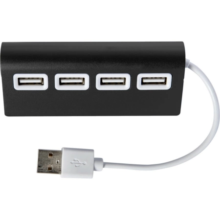 Hub USB 2.0 4 portowy, czarny