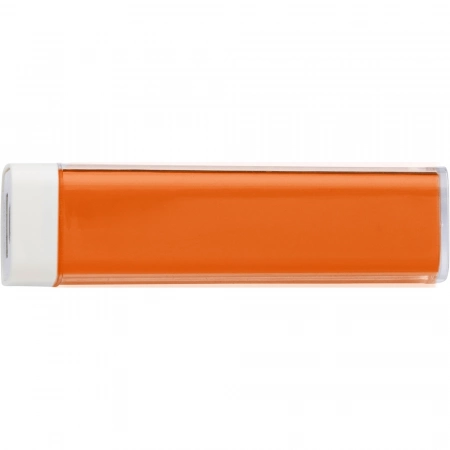 Plastikowy power bank z baterią 2200mAh dobry wybór do nadruku kolorowego logo - pomarańczowy