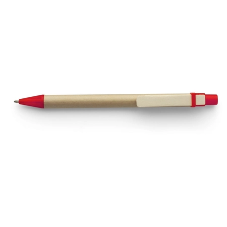 Papierowy długopis, czerwony