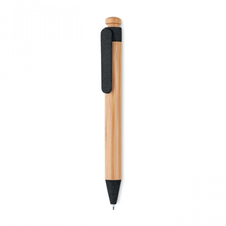 Długopis bambusowy Toyama, czarny