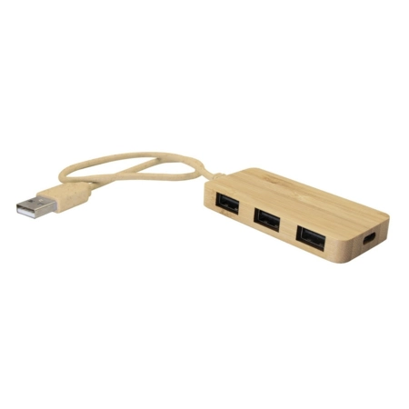 Bambusowy USB HUB i USB typu C B'RIGHT | Kenzie