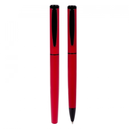 Długopis i pióro kulkowe Mauro Conti w ozdobnym pudełku, czerwony