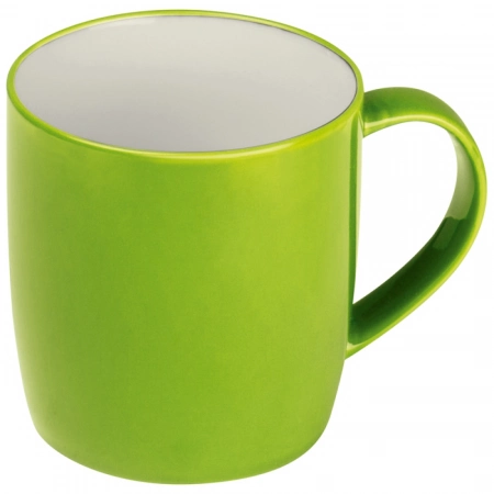Zielony kubek ceramiczny 300 ml z nadrukiem logo