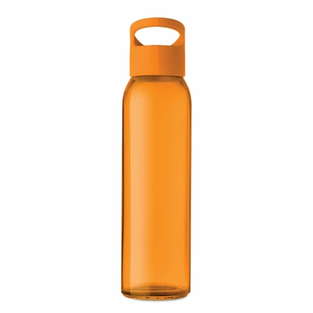 Butelka 500ml Praga, pomarańczowa z Logo | Gadżet Reklamowy