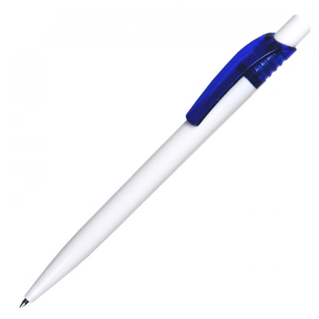 Długopis plastikowy Easy, niebieski/biały 