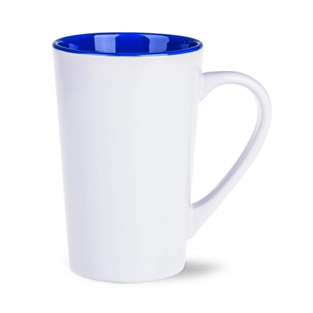 Kubek ceramiczny 300 ml, biały / reflex blue