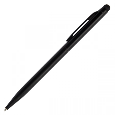 Długopis dotykowy z grawerem, Touch Top, czarny 