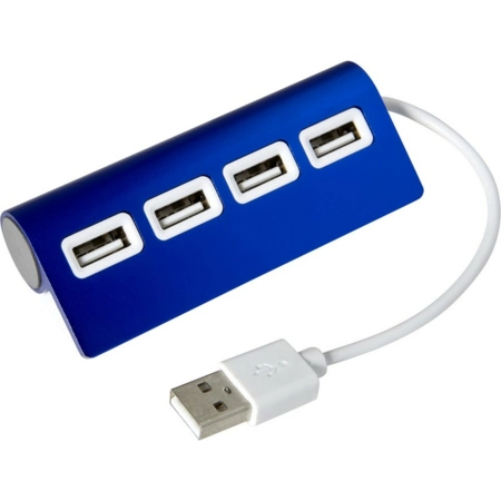 Hub USB 2.0 4 portowy, granatowy