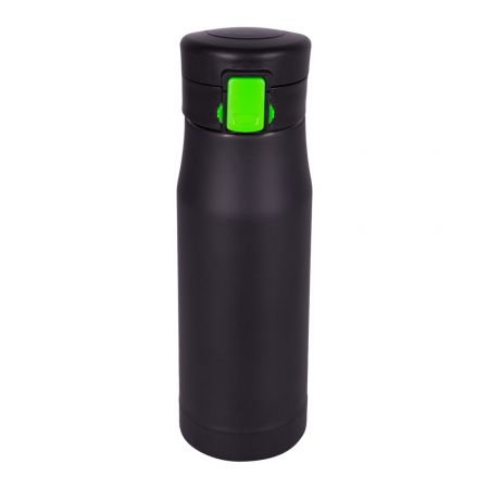 Kubek termiczny 550 ml Air Gifts, z możliwością graweru, z zielonym akcentem