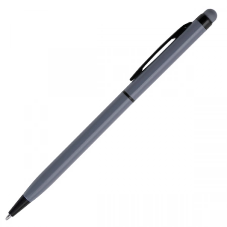 Długopis dotykowy z grawerem, Touch Top, szary 