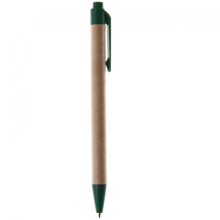 Długopis z kartonu z recyklingu, zielony