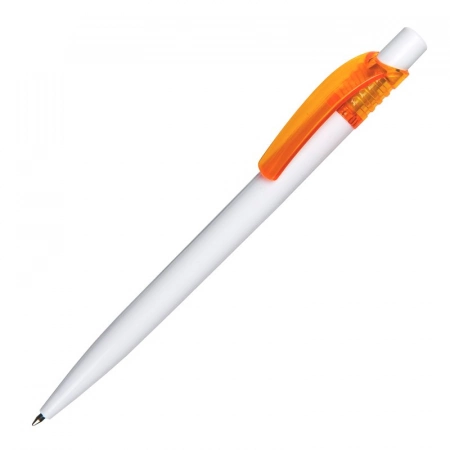 Długopis plastikowy Easy, pomarańczowy/biały 