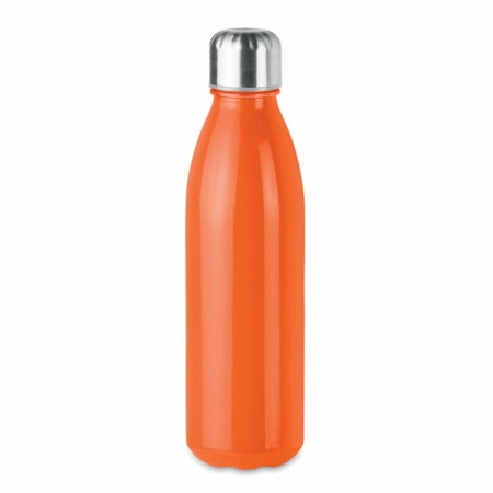 Butelka ze szkła 650 ml Aspen, pomarańczowa