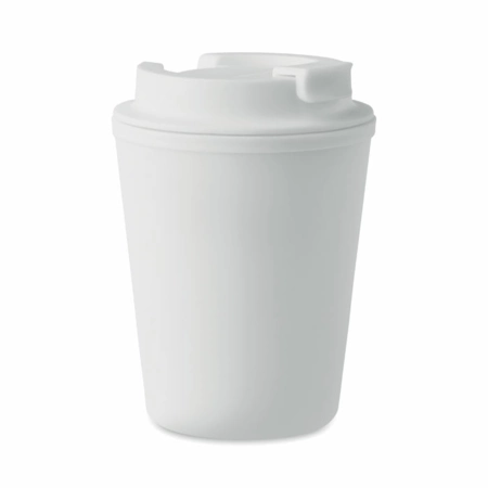 Kubek z recyklingu z PP 300 ml Tridus, biały