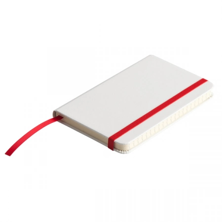 Notatnik Badalona 90x140/80k linia, czerwony/biały 