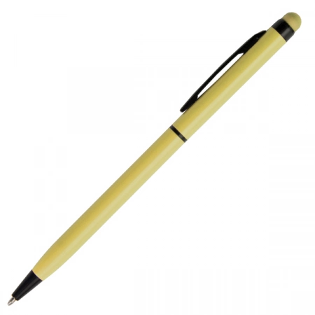 Długopis dotykowy z grawerem, Touch Top, żółty 