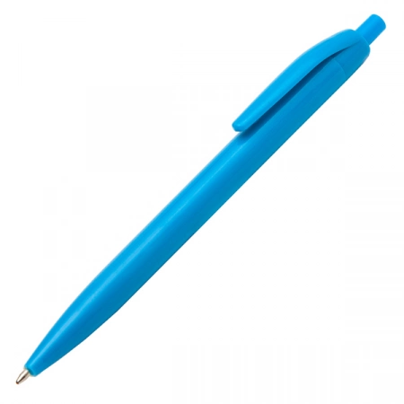 Jasnoniebieski, tani długopis z plastiku Supple